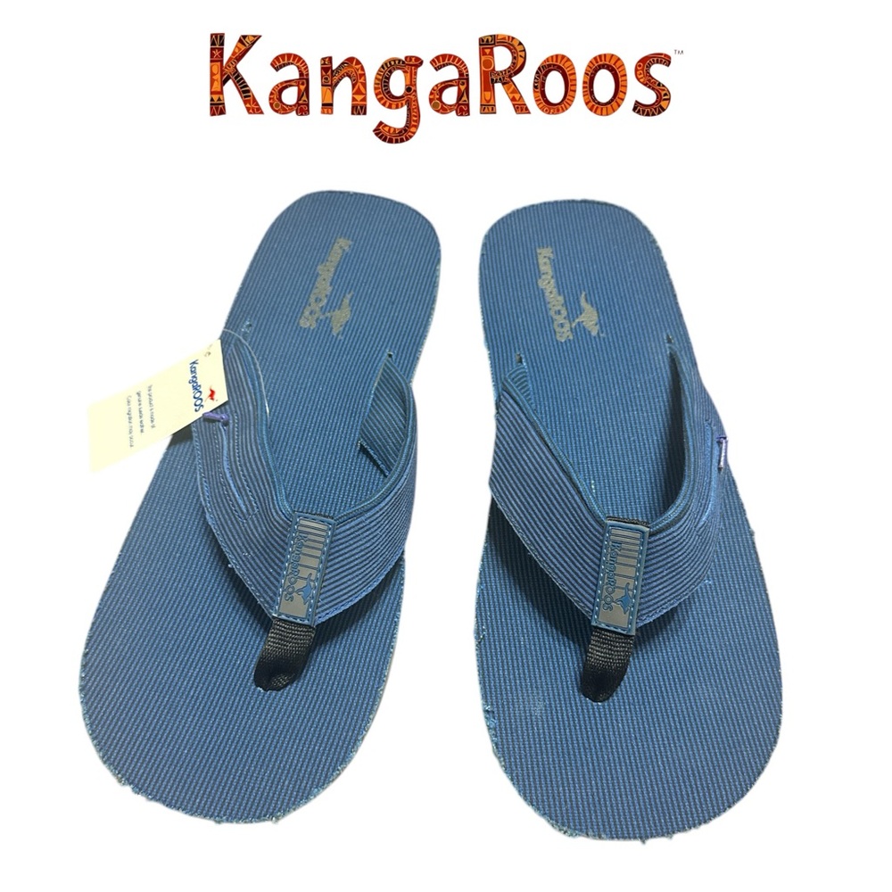 KangaROOS men’s blue flip flops NWT size 12